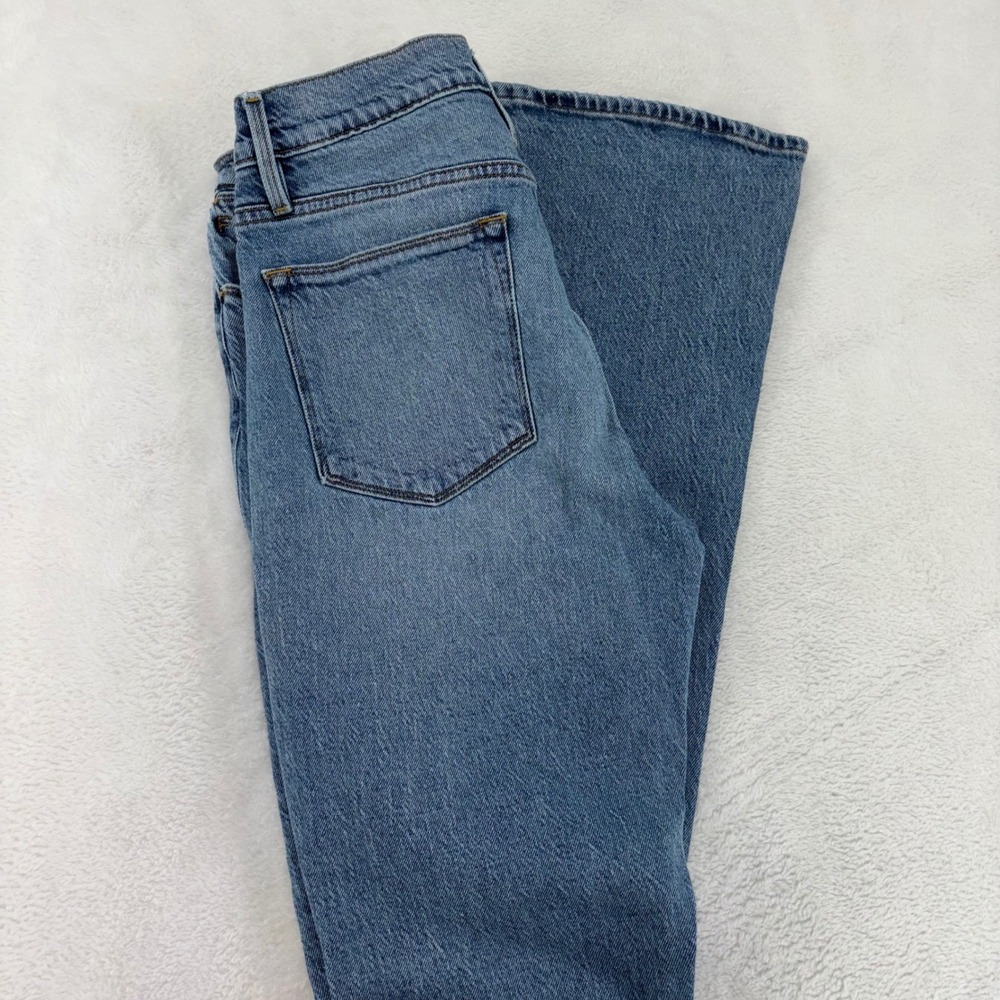 FRAME Le High Flare Jeans Crystal Shores Rips Blue Distressed LHFL14 Size 29